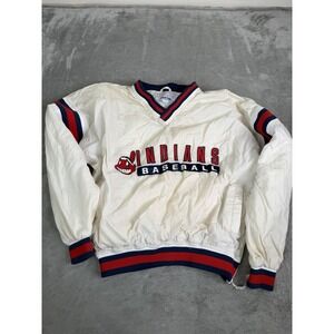 Vintage Cleveland Indians Starter Pullover Windbreaker Jacket Men's Size Medium